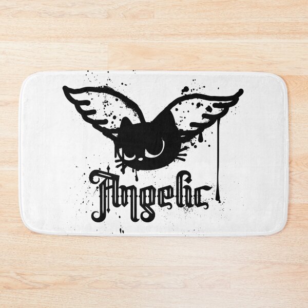 Item preview, Angelic black cat anarchist black spray paint designed and sold by InkRiot Studios.