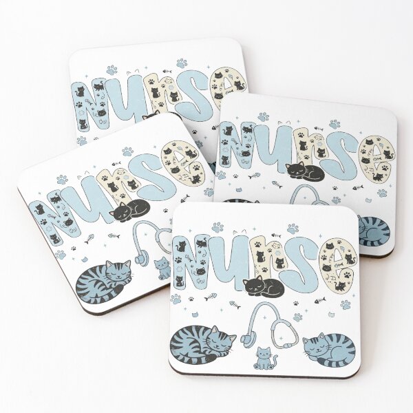 Item preview, Nurse Life - Cute Blue Tabby Cat Medical Illustration designed and sold by PeplumiArt.