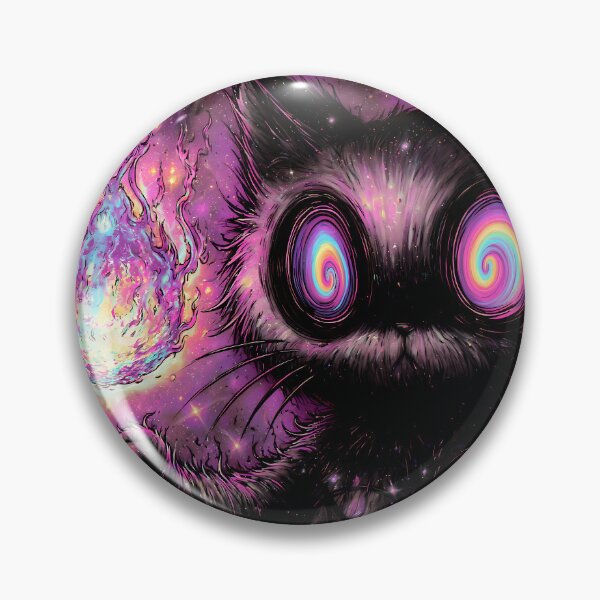 Item preview, Psychedelic Witch Cat The Cosmos Calls & My Familiar Answers  designed and sold by DonaldWaltersxx.