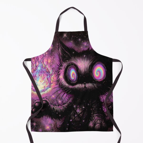 Item preview, Psychedelic Witch Cat The Cosmos Calls & My Familiar Answers designed and sold by DonaldWaltersxx.