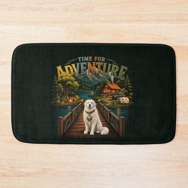 Item preview, Time For Adventure Mountain Dog – Camping Outdoor Aesthetic T-Shirt designed and sold by Aimetoi.