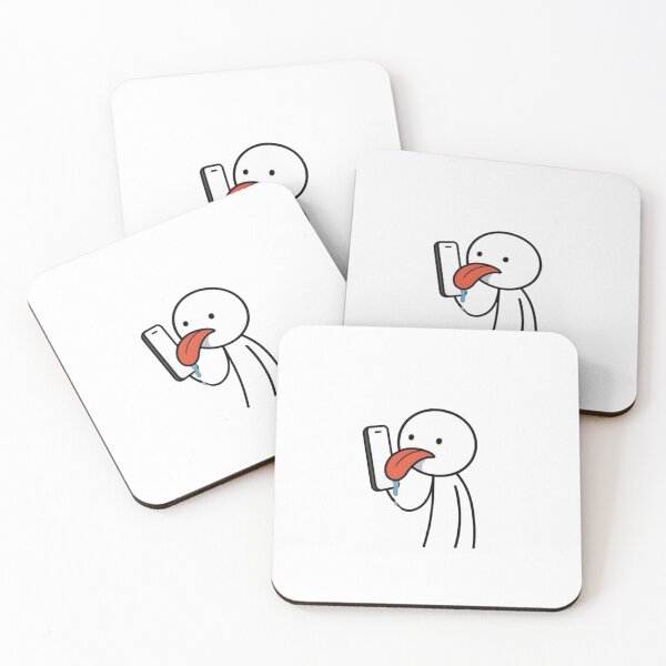 Item preview, Funny Screen Licking Sticker - Viral Humor designed and sold by AnyeloDesign.