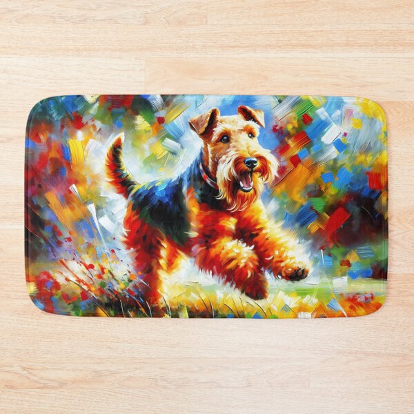 Item preview, Welsh Terrier Acrylic Art Black and Tan Welshie Portrait designed and sold by Puppy Puzzles Plus.