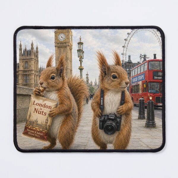 Item preview, The Squirrels in London designed and sold by ObviouslyBrill.