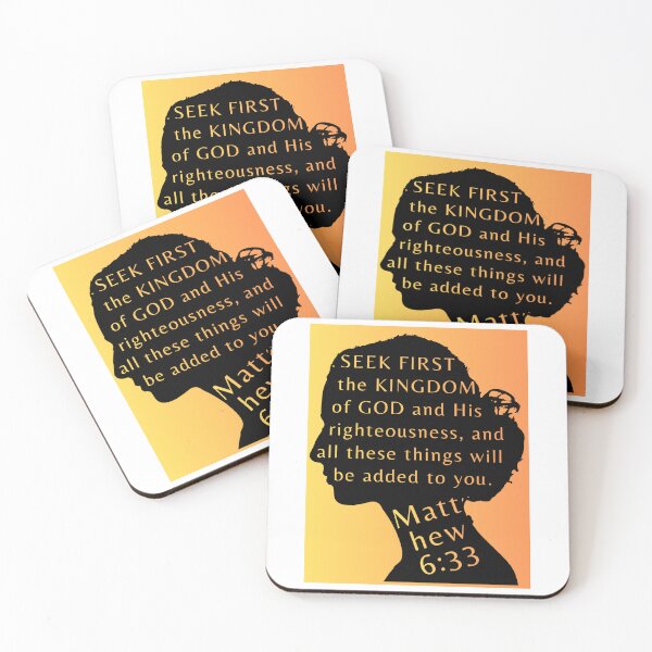 Item preview, Matthew 6v33 Scripture graphic design art designed and sold by Boy and Belugee.