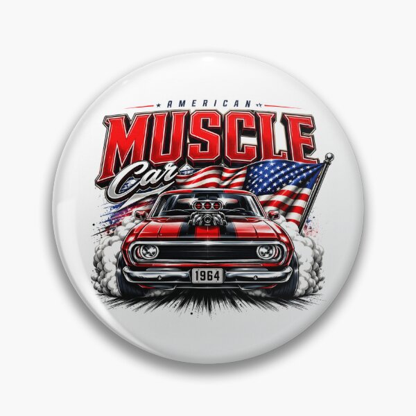 Item preview, American Muscle Car 1964 – Ultra Modern Vintage Muscle Car Graphic Tee designed and sold by allin14fun.
