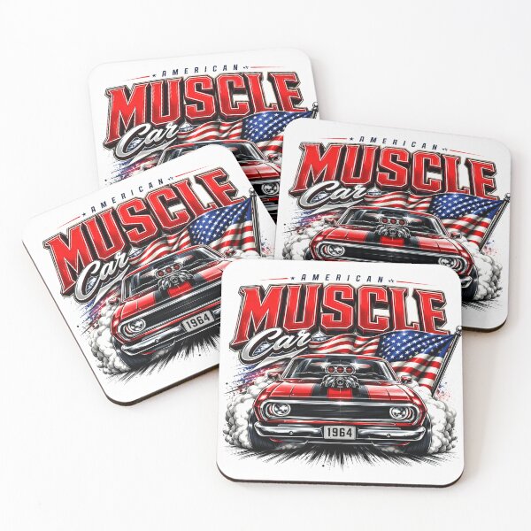 Item preview, American Muscle Car 1964 – Ultra Modern Vintage Muscle Car Graphic Tee designed and sold by allin14fun.