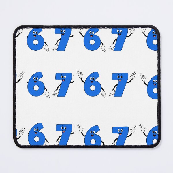 Item preview, 6 and 7 Waving Cartoon Numbers designed and sold by Wear_Vibe.