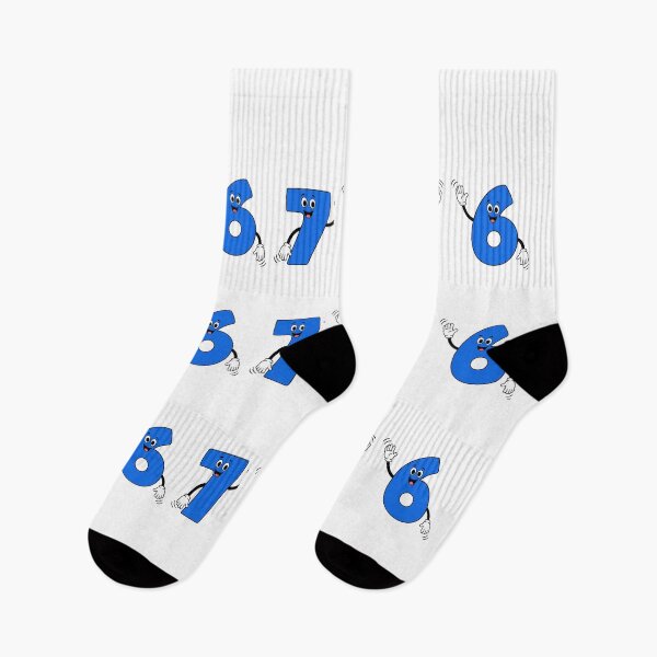 Item preview,  6 and 7 Waving Cartoon Numbers designed and sold by Wear_Vibe.
