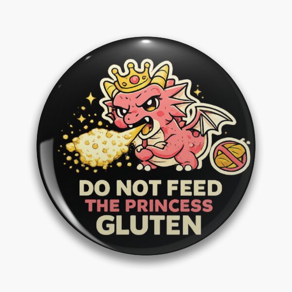 Item preview, Do Not Feed The Princess Gluten Funny Gluten Free Dragon Shirt designed and sold by VibeOffline Studio.