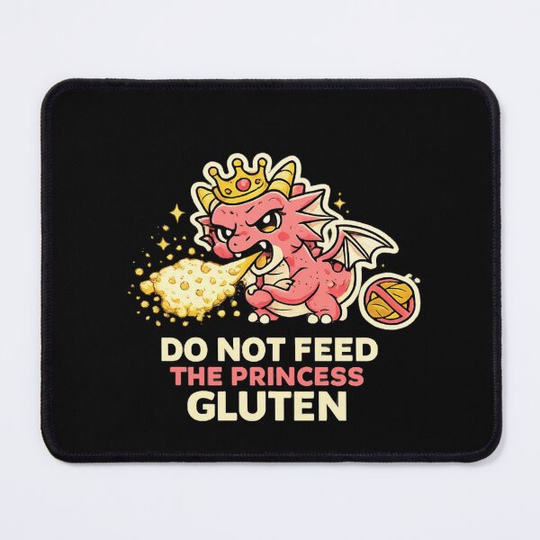 Item preview, Do Not Feed The Princess Gluten Funny Gluten Free Dragon Shirt designed and sold by VibeOffline Studio.