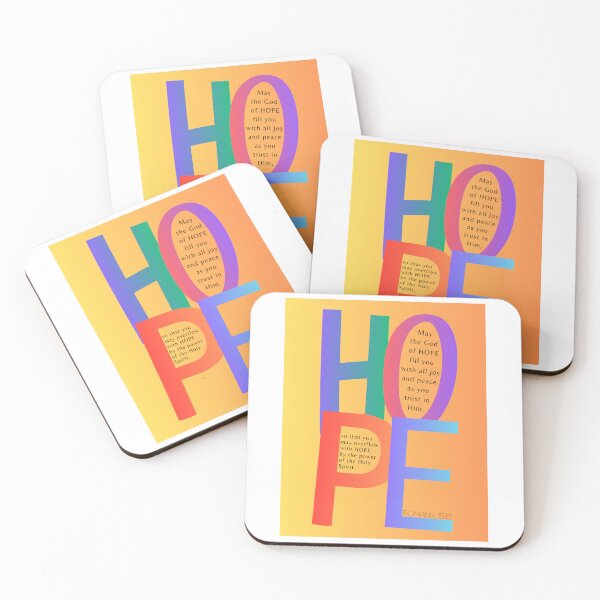 Item preview, HOPE Romans 15:13 Scripture graphic design art designed and sold by Boy and Belugee.