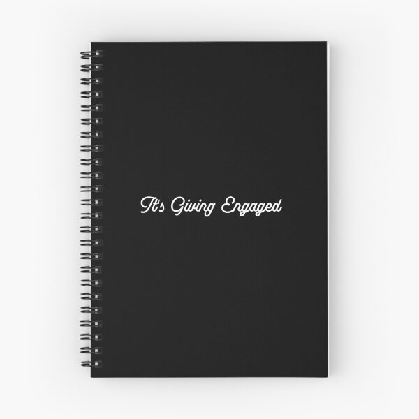 Item preview, It's Giving Engaged - in Black Script Font for Engagement, Soon to be Wife, Wedding Gift designed and sold by My Sweet Engagement.