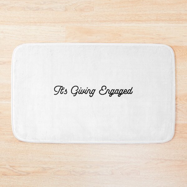 Item preview, It's Giving Engaged - in Black Script Font for Engagement, Soon to be Wife, Wedding Gift designed and sold by My Sweet Engagement.