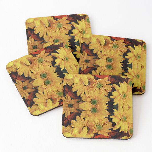 Item preview, Red and Yellow Flower Reflections  designed and sold by bub-2020.