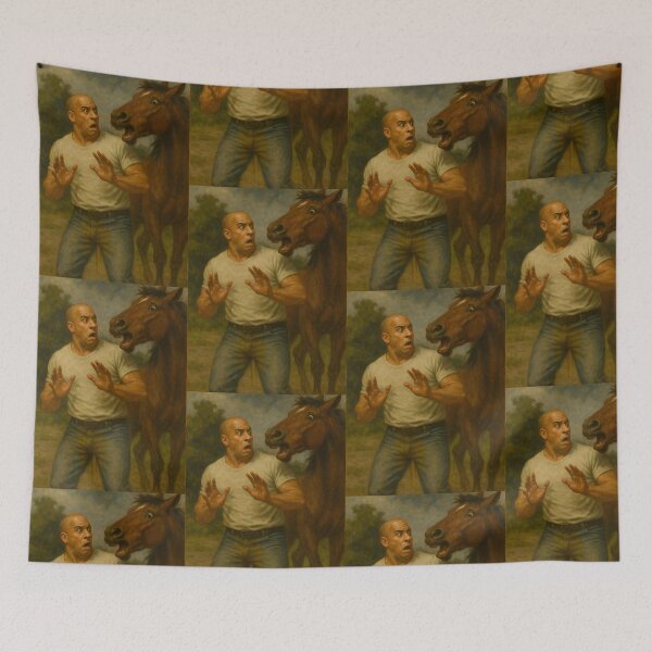 Item preview, Vin Diesel Scared by a Horse designed and sold by Hyper-fantasia.