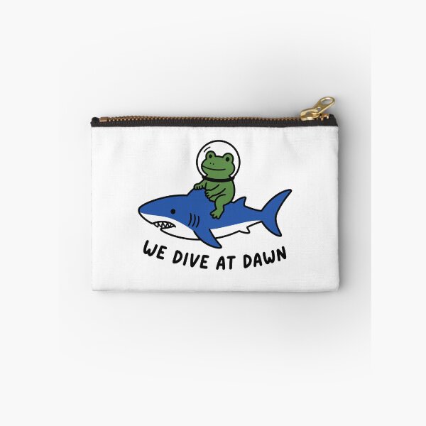 Item preview, We Dive at Dawn Funny Scuba Diving Frog Diver designed and sold by gunaone-design.