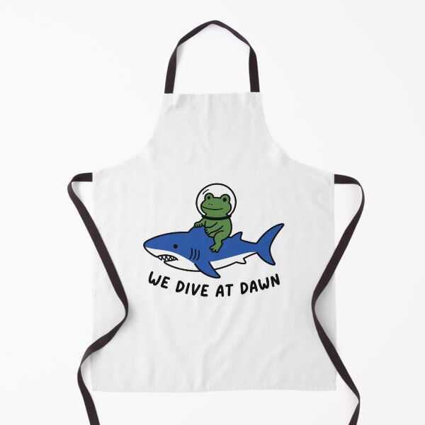 Item preview, We Dive at Dawn Funny Scuba Diving Frog Diver designed and sold by gunaone-design.