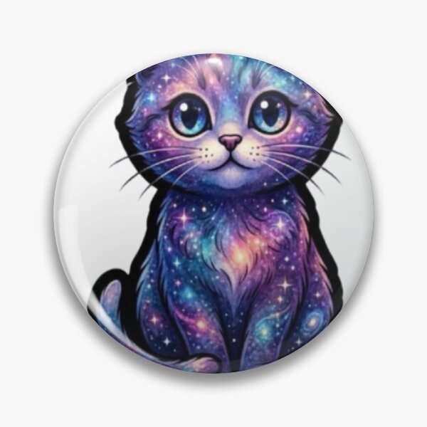 Item preview, Galaxy Cat Cosmic Sticker designed and sold by ckartes100.