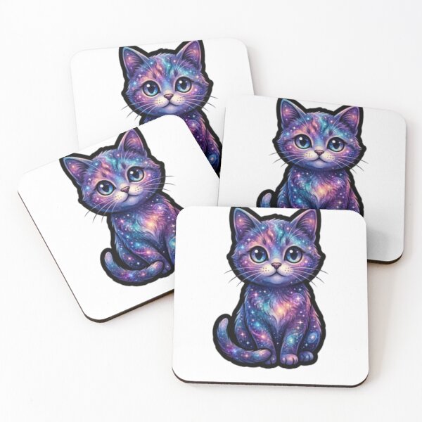 Item preview, Galaxy Cat Cosmic Sticker designed and sold by ckartes100.