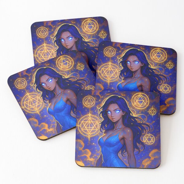 Item preview, Celestial Blue Goddess Sacred Geometry designed and sold by ©-G3'SS-IRM.