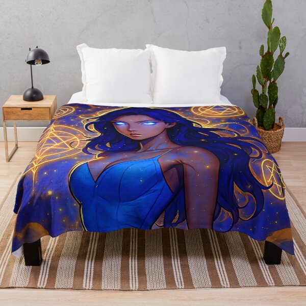 Item preview, Celestial Blue Goddess Sacred Geometry designed and sold by ©-G3'SS-IRM.