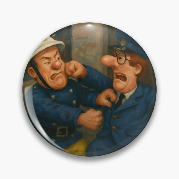 Item preview, Postman Pat & Fireman Sam Fight designed and sold by Hyper-fantasia.