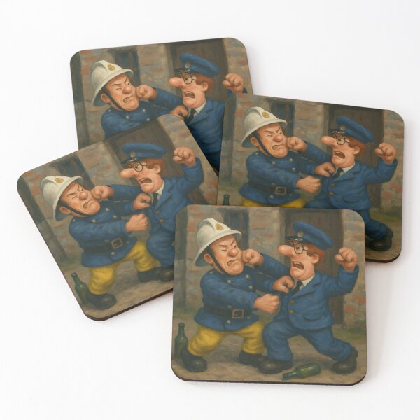 Item preview, Postman Pat & Fireman Sam Fight designed and sold by Hyper-fantasia.