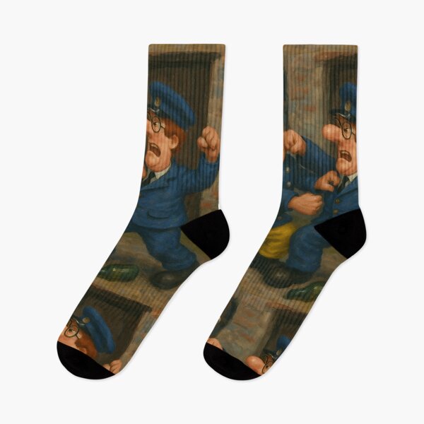 Item preview, Postman Pat & Fireman Sam Fight designed and sold by Hyper-fantasia.