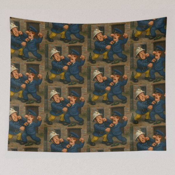 Item preview, Postman Pat & Fireman Sam Fight designed and sold by Hyper-fantasia.