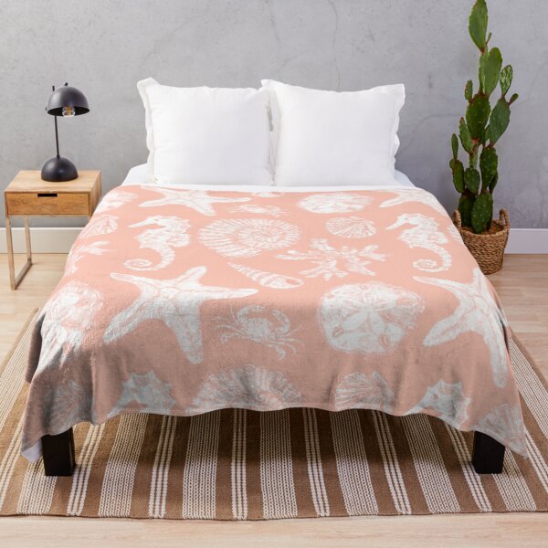 Item preview, Vintage White Washed Sea Life in Coral  designed and sold by PD-Coastal.