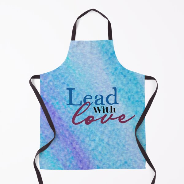 Item preview, lead with love, human made digital text art designed and sold by GiSilver.