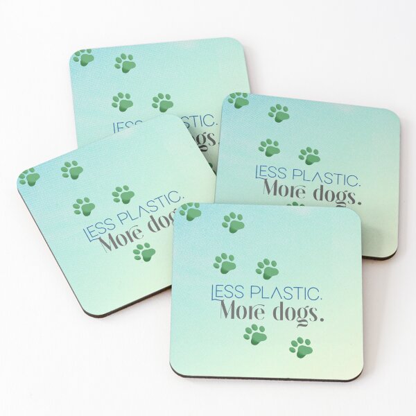 Item preview, less plastic more dogs designed and sold by GiSilver.