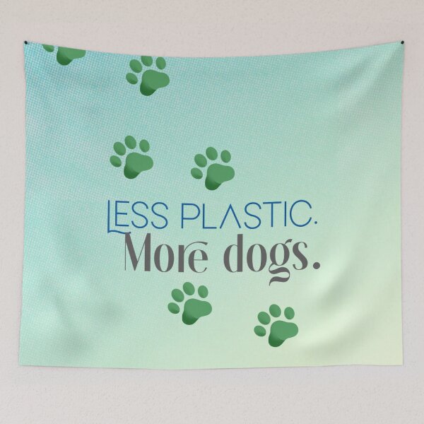 Item preview, less plastic more dogs designed and sold by GiSilver.