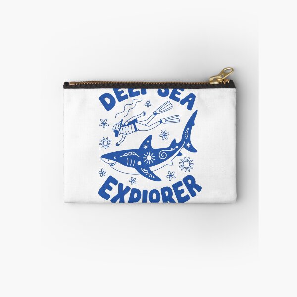 Item preview, Deep Sea Explorer Retro Shark Marine Conservation Scuba Diver designed and sold by gunaone-design.