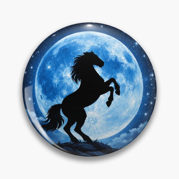 Item preview, Lunar Majesty - Rearing Horse Under the Blue Moon designed and sold by PhoenixbyGEDA.