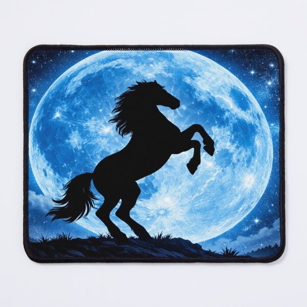 Item preview, Lunar Majesty - Rearing Horse Under the Blue Moon designed and sold by PhoenixbyGEDA.