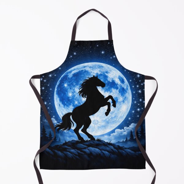 Item preview, Lunar Majesty - Rearing Horse Under the Blue Moon designed and sold by PhoenixbyGEDA.