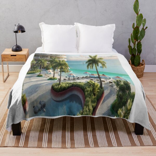 Item preview, Tropical Luxury Beachftont Resort designed and sold by NeonSketch Lab.