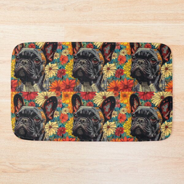 Item preview, Flower power French Bulldog puppy dog designed and sold by MendaciousMina.