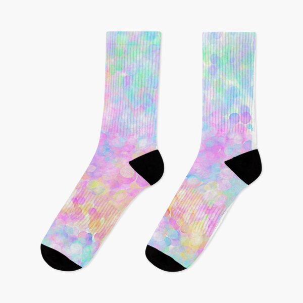 Item preview, Pastel Rainbow Confetti Bokeh Pattern   designed and sold by LesleySilly.