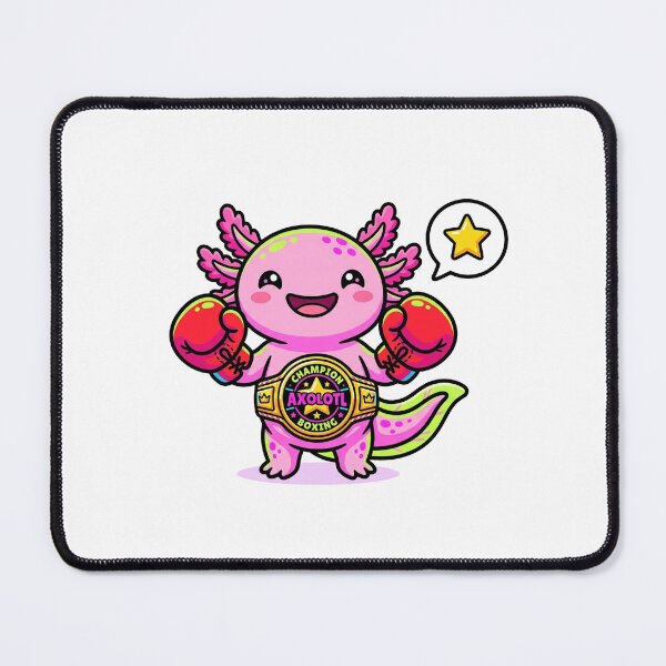 Item preview, Box Mexicano Cute Axolotl Boxer Art designed and sold by DuckOddity.