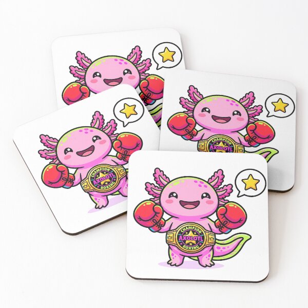 Item preview, Box Mexicano Cute Axolotl Boxer Art designed and sold by DuckOddity.