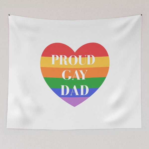 Item preview, Proud Gay Dad Pride Heart Design designed and sold by Kreativa1.