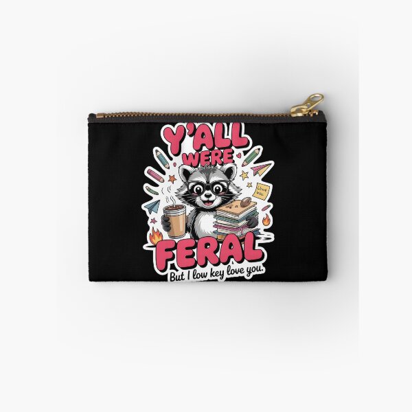 Item preview, Y’all Were Feral But I Low Key Love You Funny Retro Teacher Design designed and sold by Lina Caro.