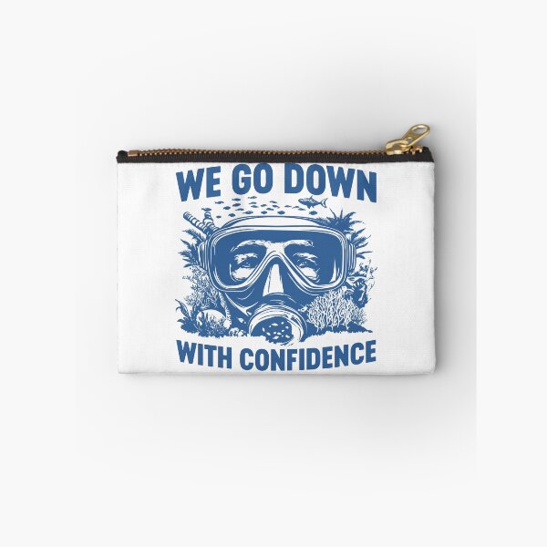 Item preview, We Go Down With Confidence Funny Deep Sea Diver designed and sold by gunaone-design.