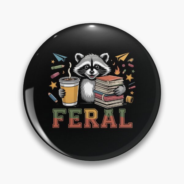 Item preview, Y’all Were Feral But I Low Key Love You Funny Retro Teacher Design designed and sold by Lina Caro.