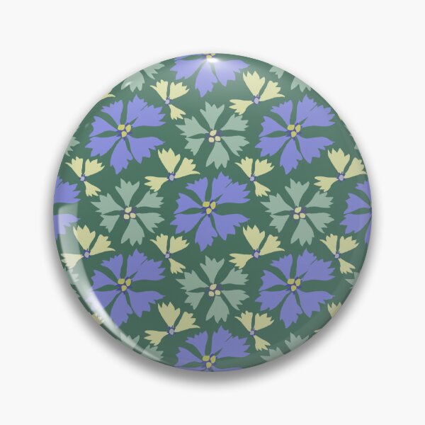 Artikelvorschau, Mosaik blaue Blumen grün entworfen und verkauft von RhoQA.