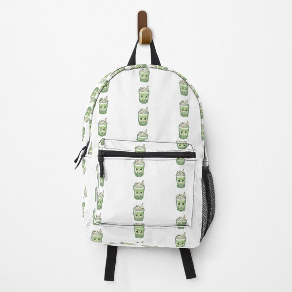 Item preview, Matcha Latte Kawaii with Flowers - Sticker Aesthetic Style designed and sold by AidaAviles.