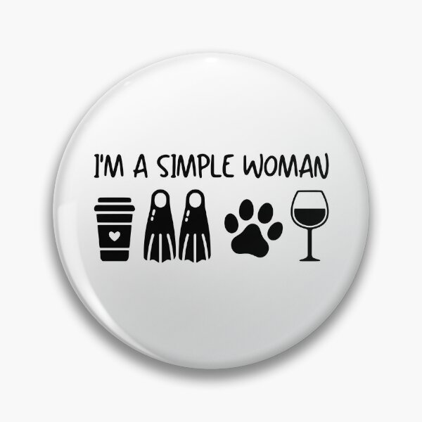 Item preview, Women Scuba Diving Coffee Dog Wine - I'm A Simple Woman designed and sold by gunaone-design.